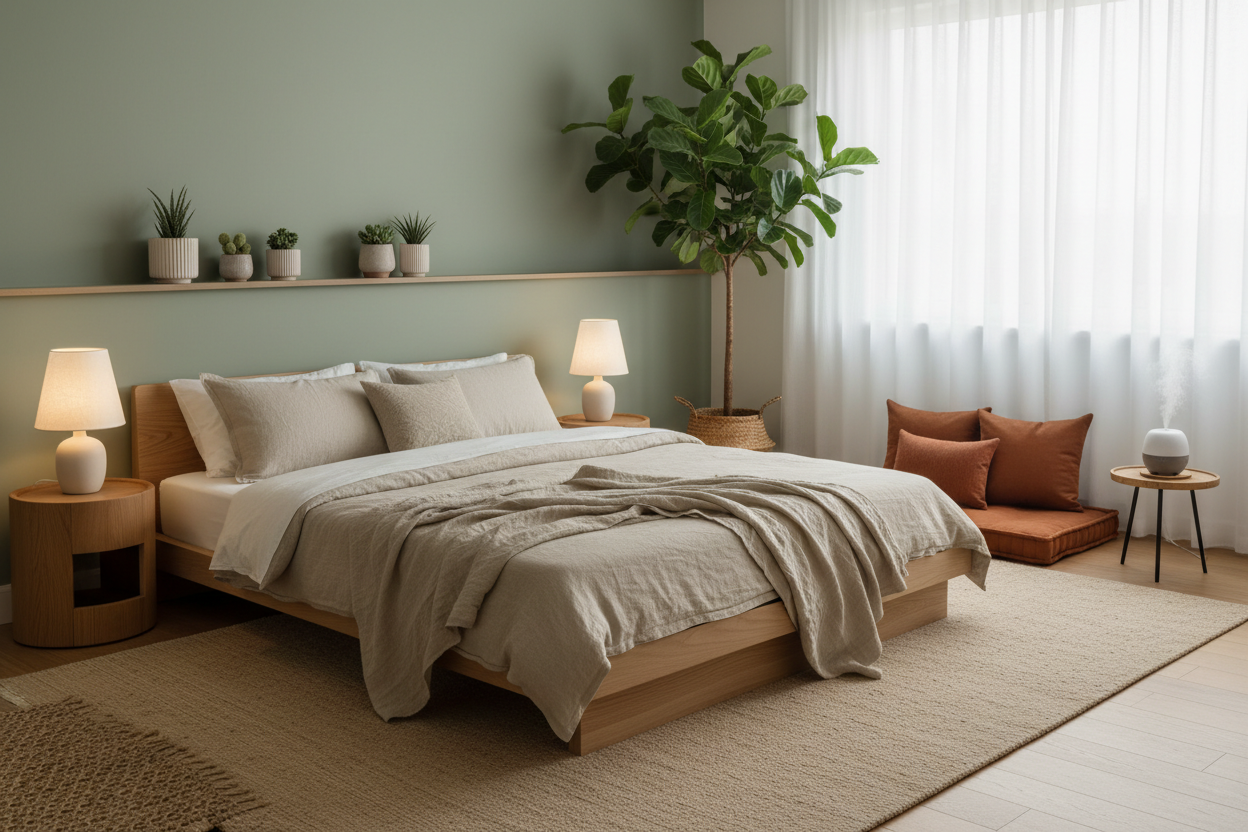 Camera da letto wellness: arredamento rilassante, colori olistici e benessere in camera