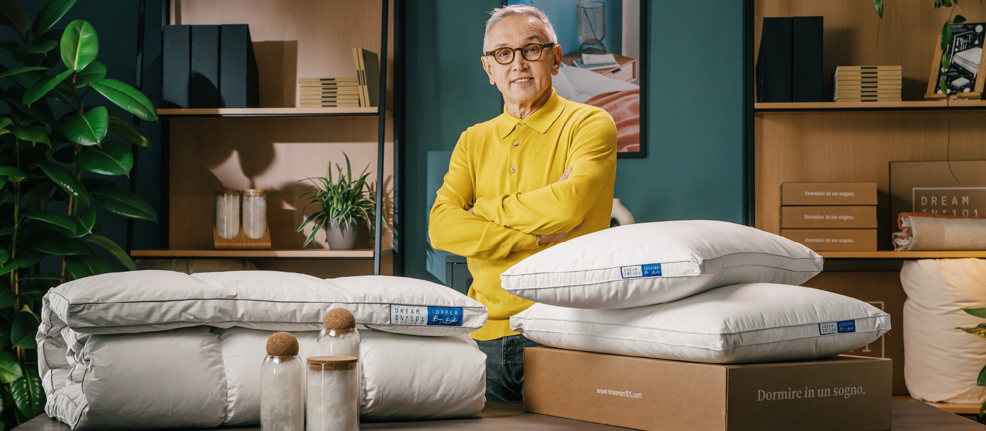 Topper e cuscini della linea Bruno Barbieri